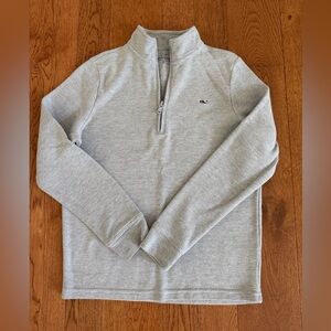 Vineyard Vines Light Gray Zip-Up Sweater